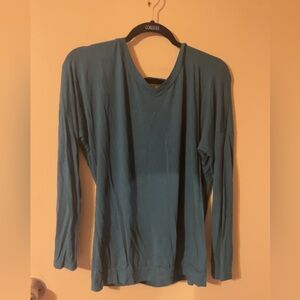 Women's Teal Long-Sleeve Top